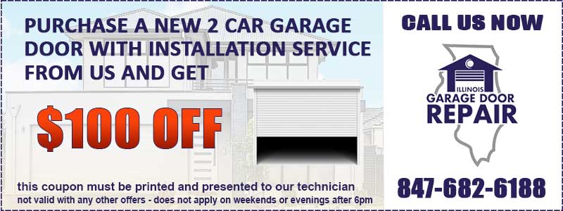 A new garage door installation coupon